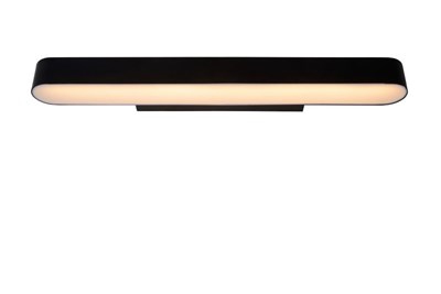 Lucide MADELON - Lámpara de pared Baño - LED - 1x9W 2700K - IP44 - Negro
