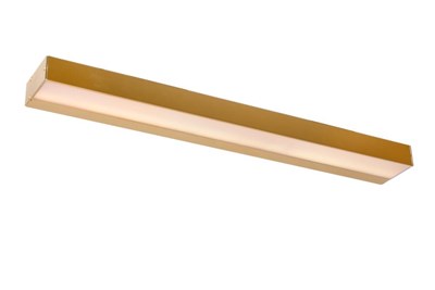 Lucide ALEXA - Wandleuchte Badezimmer - LED - 1x8W 3000K - IP44 - Mattes Gold / Messing