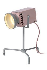 Lucide BEAMER - Tischlampe Kinderzimmer - LED - 1x3W 3000K - Rosa EINgeschaltet 6