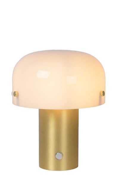 Lucide TIMON - Table lamp - 1xE14 - 3 StepDim - Matt Gold / Brass