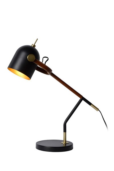 Lucide WAYLON - Lampe de bureau - 1xE27 - Noir