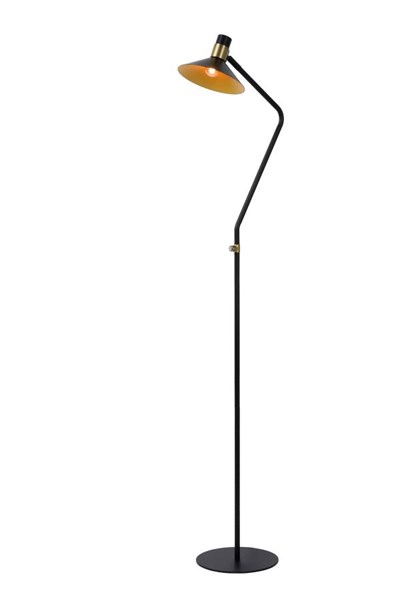 Lucide PEPIJN - Lámpara de suelo - Ø 23 cm - 1xE14 - 3 StepDim - Negro