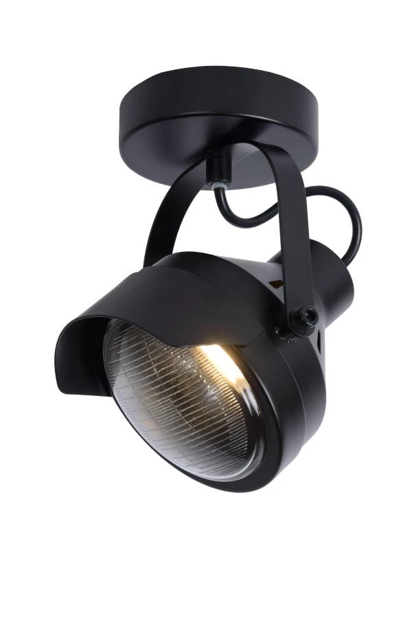 Lucide CICLETA - Ceiling spotlight - 1xGU10 - Black - on