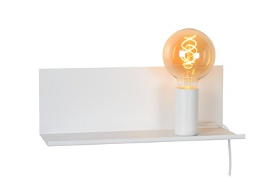 Lucide SEBO - Bedside lamp / Wall light - 1xE27 - White