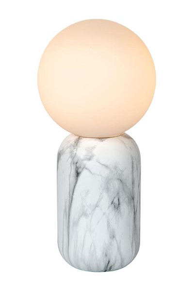 Lucide MARBOL - Lámpara de mesa - Ø 15 cm - 1xE27 - Blanco
