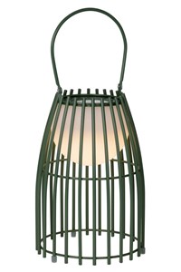 Lucide FJARA - Lampe de table Extérieur - Ø 17,5 cm - LED Dim. - 1x0,3W 2800K/3200K - IP44 - 3 StepDim - Vert AAN 3