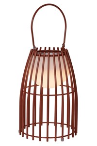 Lucide FJARA - Table lamp Outdoor - Ø 17,5 cm - LED Dim. - 1x0,3W 3200K - IP44 - 3 StepDim - Rust Brown on 7