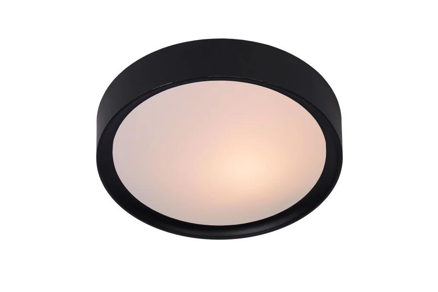 Lucide LEX - Flush ceiling light - Ø 25 cm - 1xE27 - Black - on