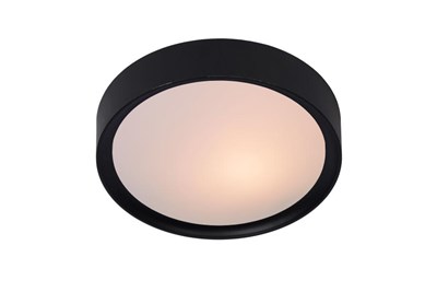 Lucide LEX - Flush ceiling light - Ø 25 cm - 1xE27 - Black