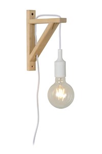 Lucide FIX - Wandlamp - 1xE27 - Wit aan 1