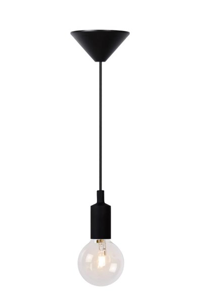 Lucide FIX - Hanglamp - Ø 10 cm - 1xE27 - Zwart