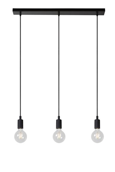 Lucide FIX - Pendant light - 3xE27 - Black