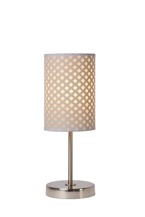 Lucide MODA - Lampe de table - Ø 13 cm - 1xE27 - Blanc - allumé 1