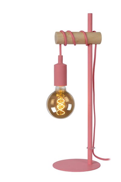 Lucide POLA - Table lamp Children - Ø 15 cm - 1xE27 - Pink