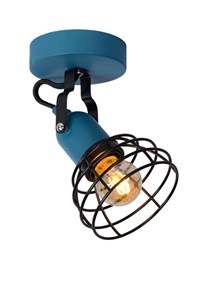 Lucide POLA - Ceiling spotlight Children - 1xE27 - Blue on 5