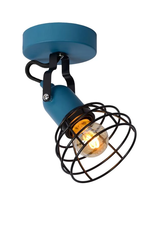 Lucide POLA - Ceiling spotlight Children - 1xE27 - Blue - on 5