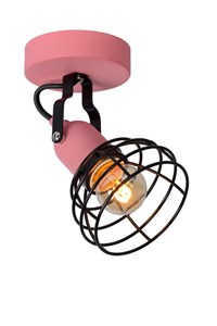 Lucide POLA - Ceiling spotlight Children - 1xE27 - Pink on 6