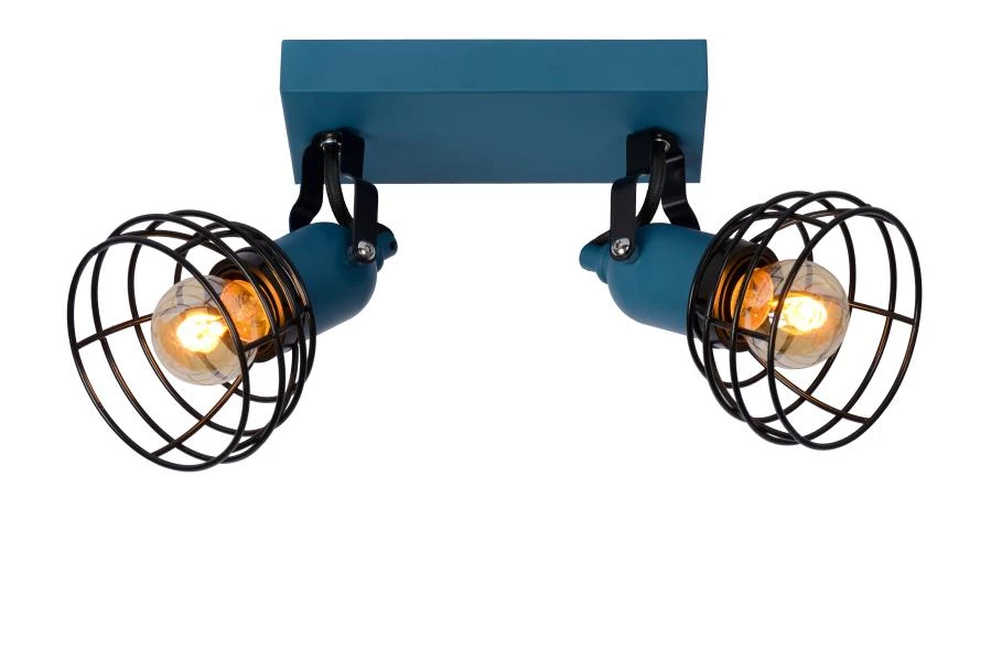 Lucide POLA - Ceiling spotlight Children - 2xE27 - Blue - on 5