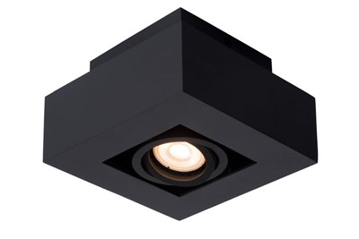 Lucide XIRAX - Foco de techo - LED Dim to warm - GU10 - 1x5W 2200K/3000K - Negro