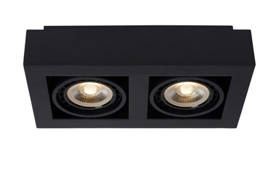 Lucide ZEFIX - Deckenstrahler - LED Dim to warm - GU10 (ES111) - 2x12W 2200K/3000K - Schwarz