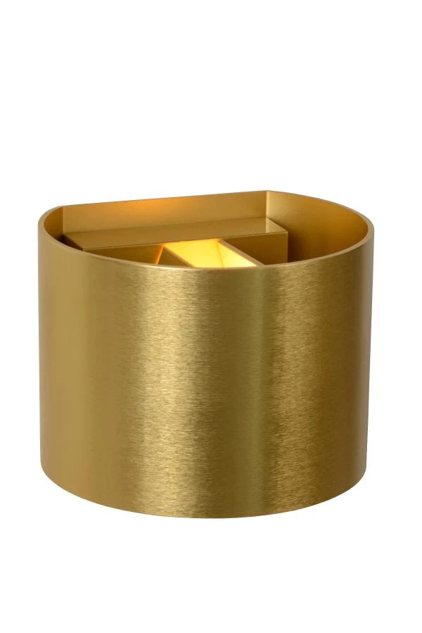 Lucide XIO - Wall light - LED Dim. - G9 - 1x3,5W 2700K - Adjustable beam angle - Matt Gold / Brass - on 2