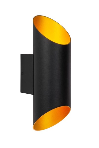 Lucide QUIRIJN - Lámpara de pared - Ø 10 cm - 1xG9 - Negro