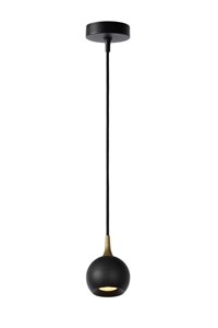 Lucide FAVORI - Lámpara colgante - Ø 9 cm - 1xGU10 - Negro AAN