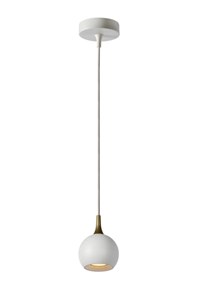 Lucide FAVORI - Hanglamp - Ø 9 cm - 1xGU10 - Wit aan 1