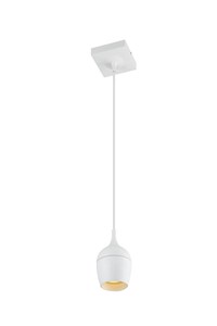 Lucide PRESTON - Pendant light Bathroom - Ø 10 cm - 1xGU10 - IP44 - White on 1