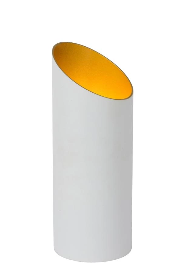 Lucide QUIRIJN - Tafellamp - Ø 9,6 cm - 1xE27 - Wit - aan 1