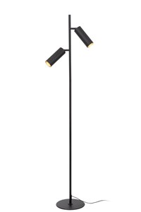 Lucide CLUBS - Floor lamp - 2xGU10 - Black on