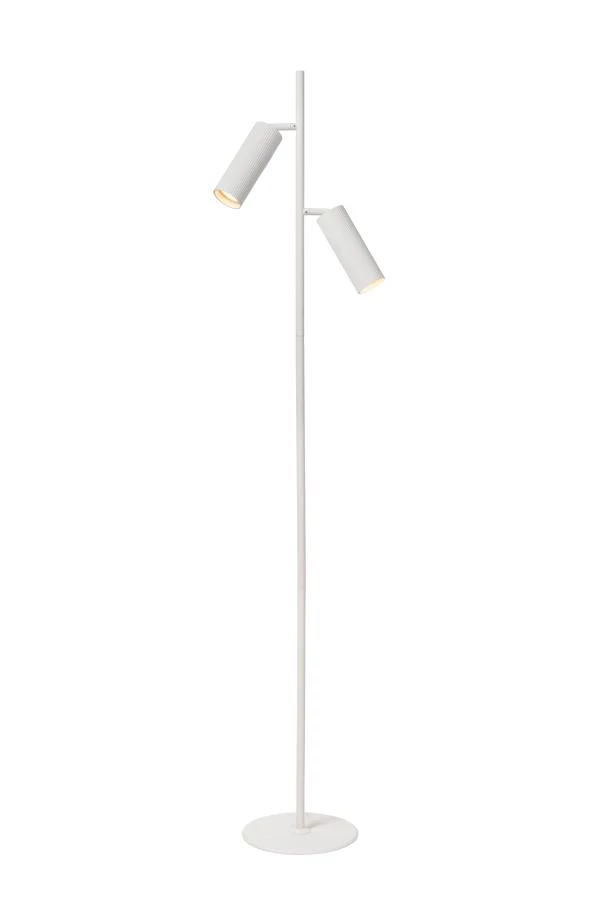 Lucide CLUBS - Vloerlamp - 2xGU10 - Wit - aan 1