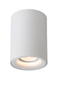 Lucide BENTOO-LED - Spot plafond - Ø 8 cm - LED Dim. - GU10 - 1x5W 3000K - Blanc allumé 1