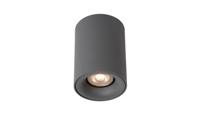 Lucide BENTOO-LED - Ceiling spotlight - Ø 8 cm - LED Dim. - GU10 - 1x5W 3000K - Grey