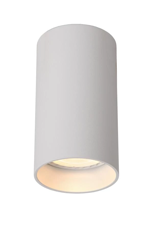 Lucide DELTO - Plafondspot - Ø 5,5 cm - LED Dim to warm - GU10 - 1x5W 2200K/3000K - Wit - aan 1