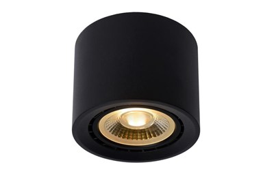 Lucide FEDLER - Deckenstrahler - Ø 12 cm - LED Dim to warm - GU10 (ES111) - 1x12W 2200K/3000K - Schwarz