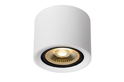 Lucide FEDLER - Ceiling spotlight - Ø 12 cm - LED Dim to warm - GU10 - 1x12W 2200K/3000K - White