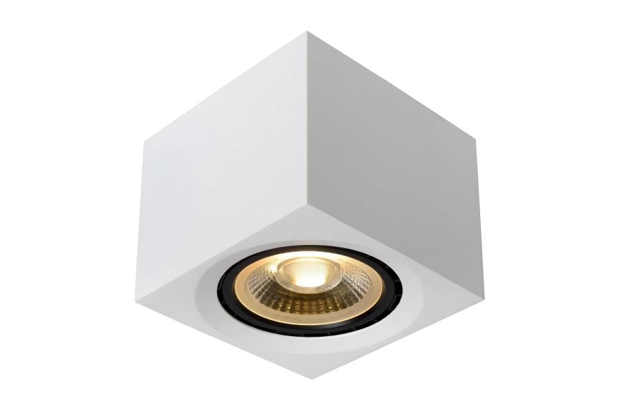 Lucide FEDLER - Plafondspot - LED Dim to warm - GU10 - 1x12W 2200K/3000K - Wit - aan 1