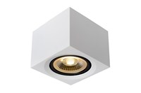 Lucide FEDLER - Spot plafond - LED Dim to warm - GU10 - 1x12W 2200K/3000K - Blanc allumé 1