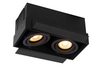 Lucide TRIMLESS - Recessed spotlight - 2xGU10 - Black on