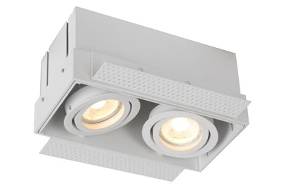 Lucide TRIMLESS - Recessed spotlight - 2xGU10 - White