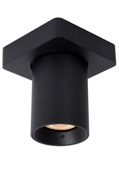 Spot de plafond noir avec tubes 4x5w dim to warm pour salle de bain IP44