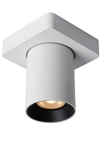 Lucide NIGEL - Spot plafond - LED Dim to warm - GU10 - 1x5W 2200K/3000K - Blanc AAN 1