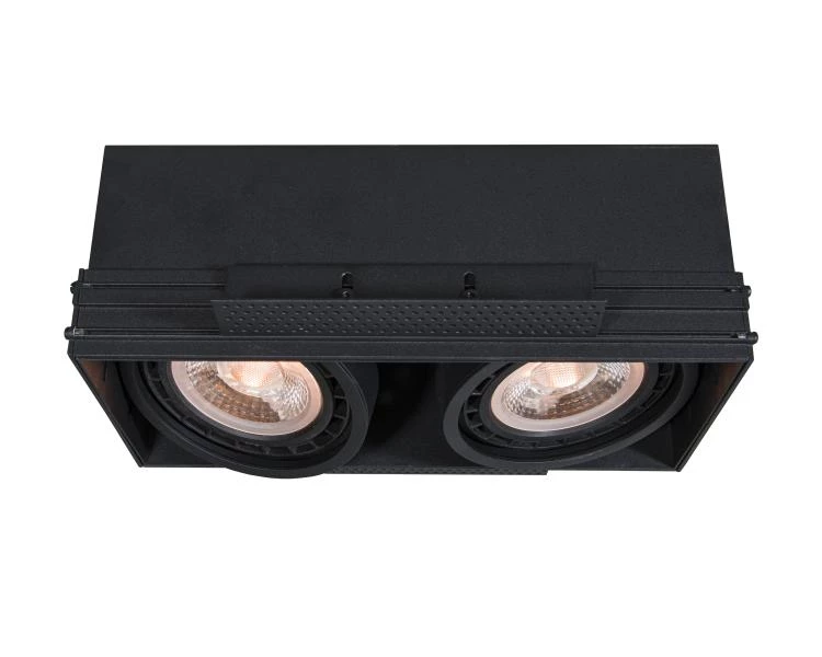 Lucide TRIMLESS - Recessed spotlight - 2xGU10 (ES111) - Black - on