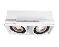 Lucide TRIMLESS - Inbouwspot - 2xGU10 (ES111) - Wit aan 1