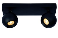 Lucide FAVORI - Spot plafond - 2xGU10 - Noir AAN