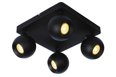 Lucide FAVORI - Ceiling spotlight - 4xGU10 - Black