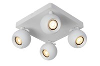 Lucide FAVORI - Spot plafond - 4xGU10 - Blanc allumé 1