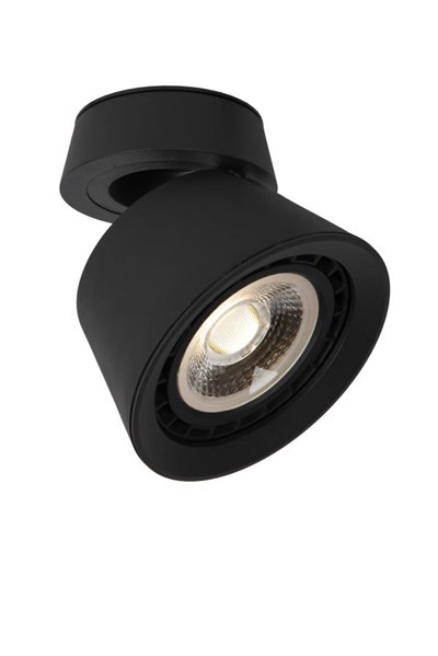 Lucide TRIGONO - Plafondspot - Ø 12,6 cm - 1xGU10 (ES111) - Zwart
