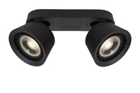 Lucide TRIGONO - Spot plafond - 2xGU10 (ES111) - Noir AAN